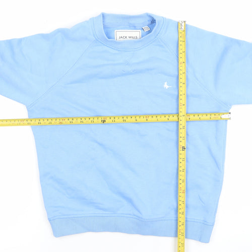 Jack Wills Women Blue Crew Neck Long Sleeve Pullover Sweatshirt UK 4