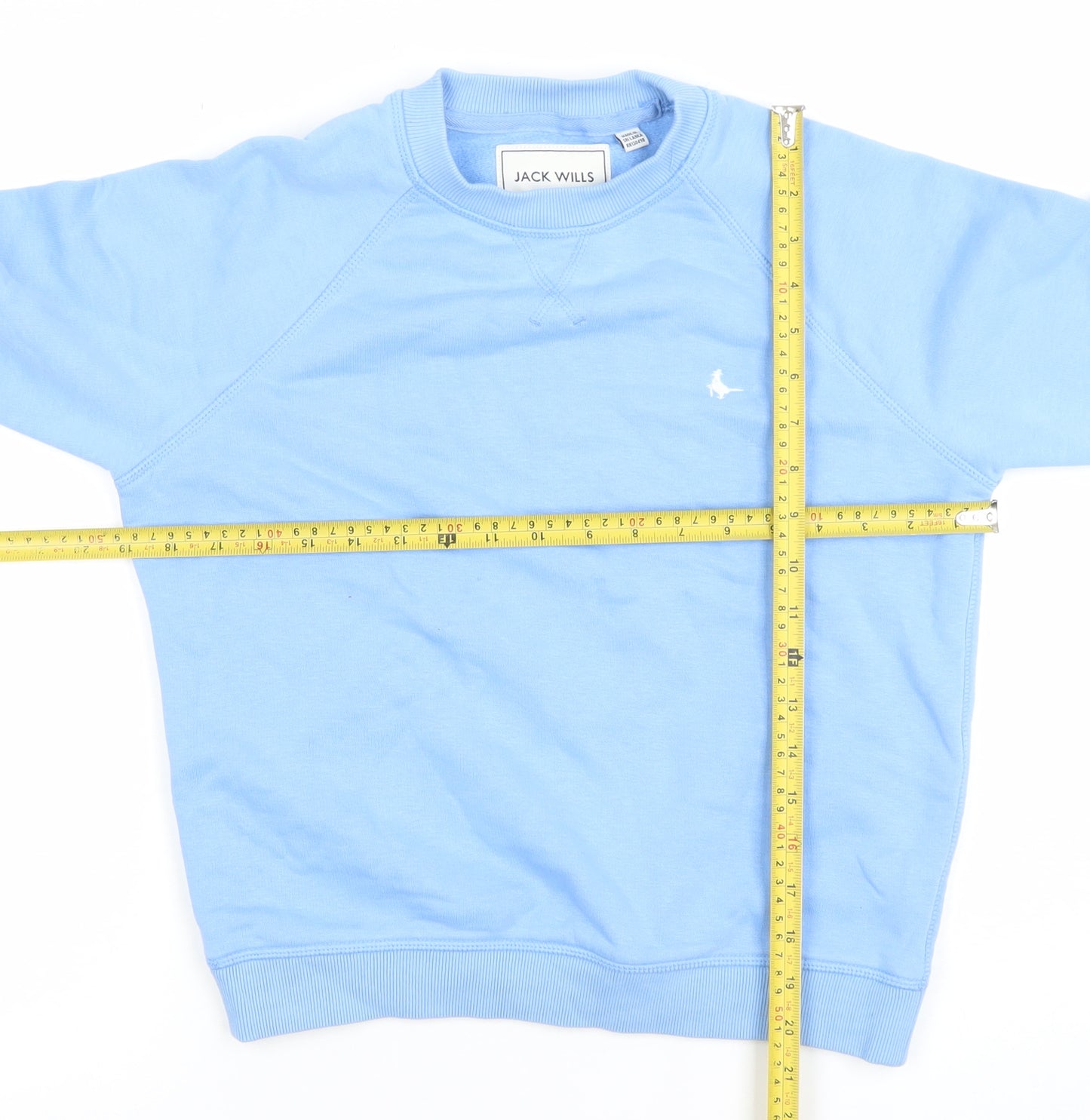 Jack Wills Women Blue Crew Neck Long Sleeve Pullover Sweatshirt UK 4