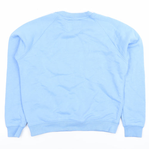 Jack Wills Women Blue Crew Neck Long Sleeve Pullover Sweatshirt UK 4