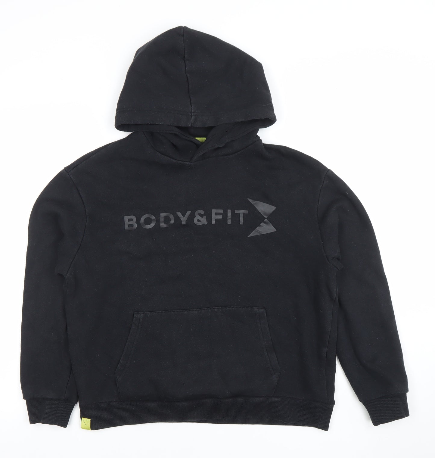 Body&Fit Women's Black Pullover Hoodie XS Fleece Cotton Blend Classic Fit