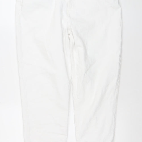 Primark Women’s White Straight Leg Mid Rise Jeans Size 12