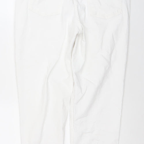 Primark Women’s White Straight Leg Mid Rise Jeans Size 12