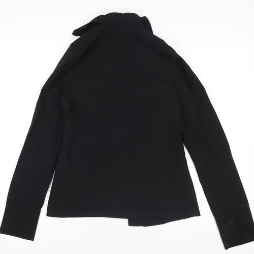 Boohoo Women’s Black Size 10 Long Sleeve Slim Fit Suit Top