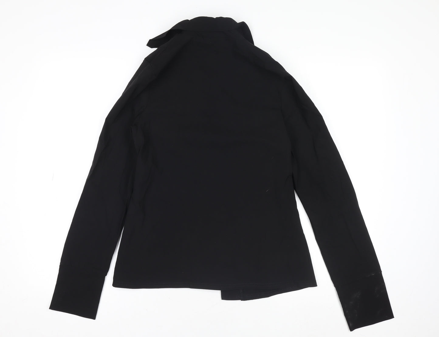 Boohoo Women’s Black Size 10 Long Sleeve Slim Fit Suit Top