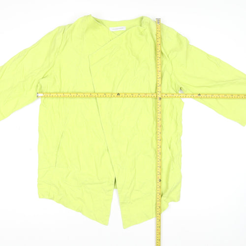 Windsmoor Women's Lime Green Linen 3/4 Sleeve Tunic Jacket Size S