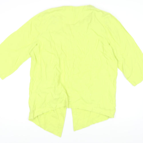 Windsmoor Women's Lime Green Linen 3/4 Sleeve Tunic Jacket Size S