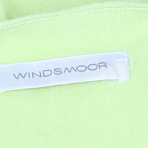 Windsmoor Women's Lime Green Linen 3/4 Sleeve Tunic Jacket Size S