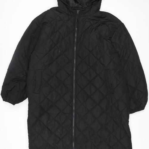 Dorothy Perkins Women’s Black Quilted Hooded Puffer Jacket Size L
