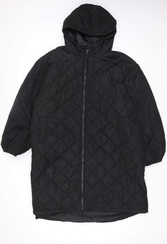 Dorothy Perkins Women’s Black Quilted Hooded Puffer Jacket Size L