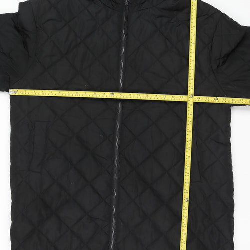Dorothy Perkins Women’s Black Quilted Hooded Puffer Jacket Size L