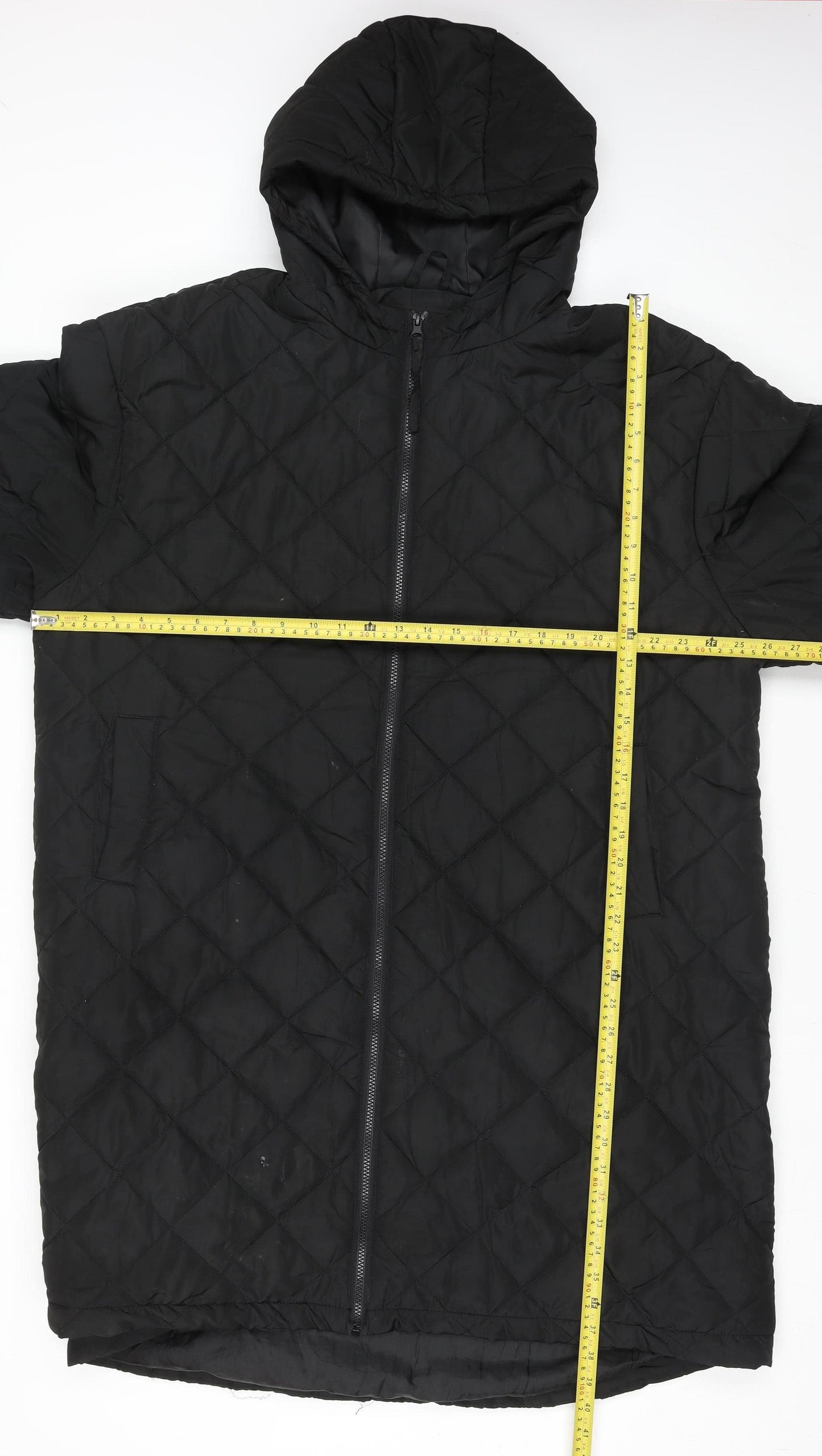 Dorothy Perkins Women’s Black Quilted Hooded Puffer Jacket Size L