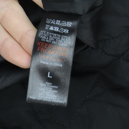 Dorothy Perkins Women’s Black Quilted Hooded Puffer Jacket Size L