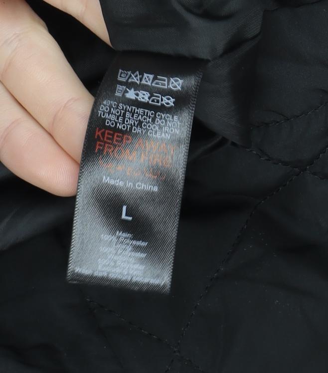 Dorothy Perkins Women’s Black Quilted Hooded Puffer Jacket Size L