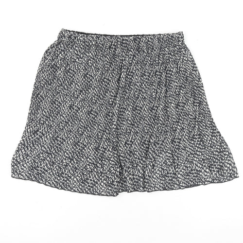 Primark Women’s Black & White A-Line Short Skirt Size 10 Polyester