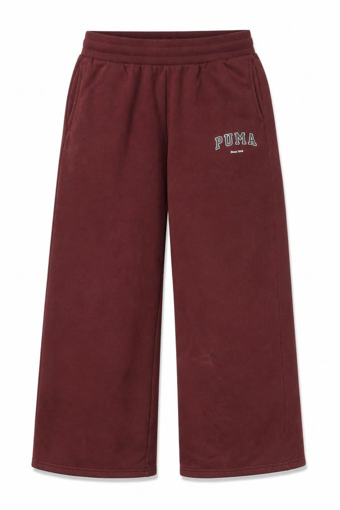 Puma Womens Brown M Relaxed Sweatpants Fleece Active Gym Trousers
