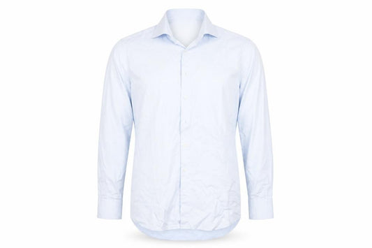Stenströms Men’s Blue Slim Fit Long Sleeve Cotton Dress Shirt 15.5/39