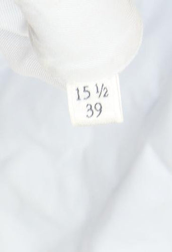 Stenströms Men’s Blue Slim Fit Long Sleeve Cotton Dress Shirt 15.5/39