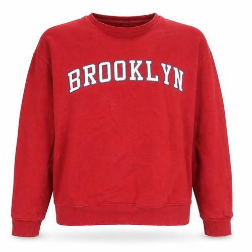 Emily & Me London Women's Red Brooklyn Sweatshirt Size S Classic Fit