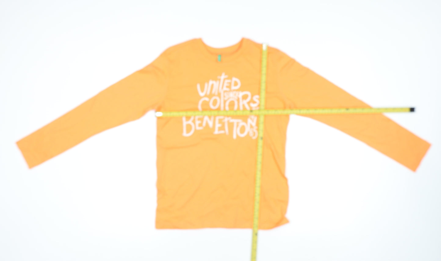 Benetton Teens Orange Long Sleeve Cotton T-Shirt 2XL