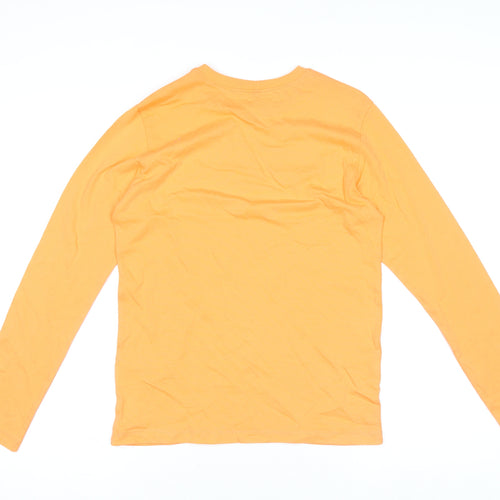 Benetton Teens Orange Long Sleeve Cotton T-Shirt 2XL