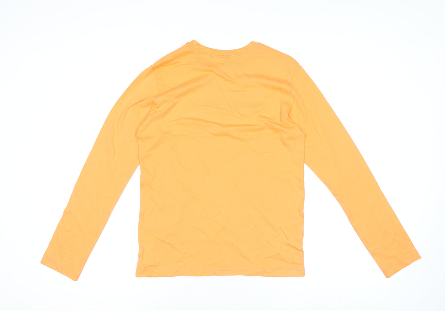 Benetton Teens Orange Long Sleeve Cotton T-Shirt 2XL