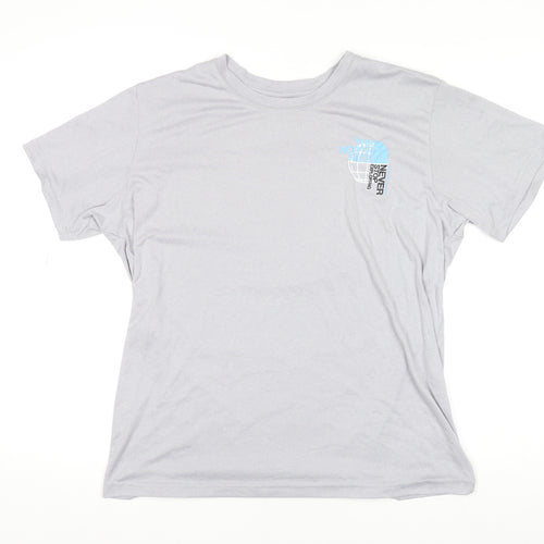The North Face Men's Grey M Short Sleeve Cotton Blend T-Shirt