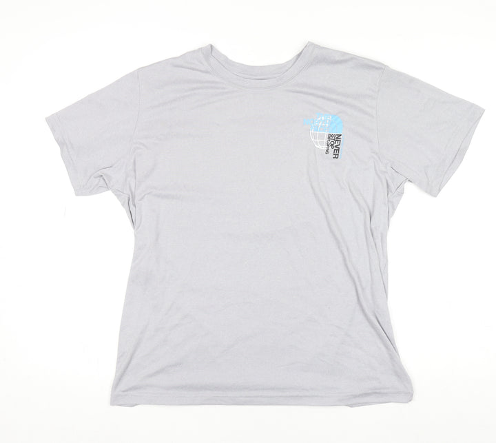 The North Face Men's Grey M Short Sleeve Cotton Blend T-Shirt