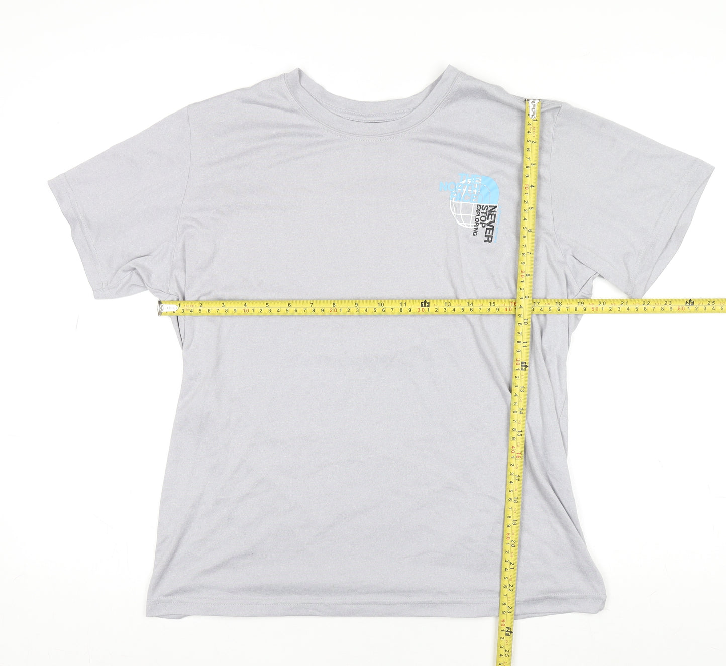 The North Face Men's Grey M Short Sleeve Cotton Blend T-Shirt