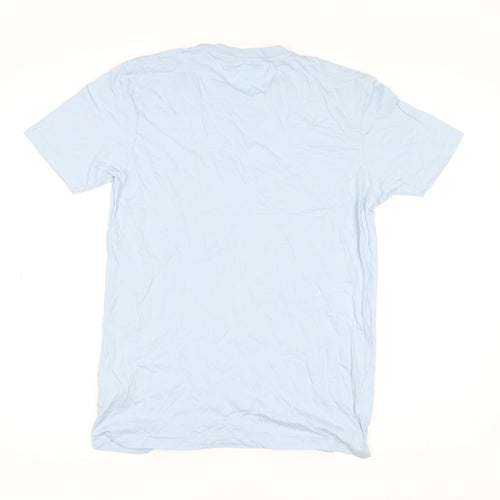Anthem Women Blue Organic Cotton Crew Neck T-Shirt M