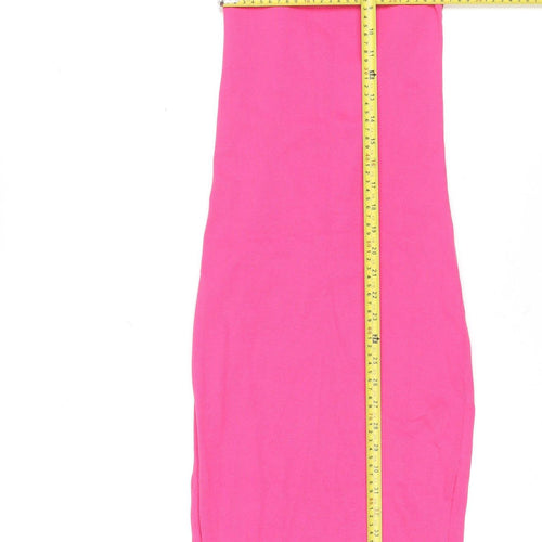 Reserved Women’s Pink Bodycon Midi Cotton Dress Size S