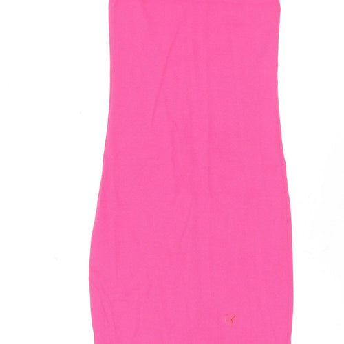 Reserved Women’s Pink Bodycon Midi Cotton Dress Size S