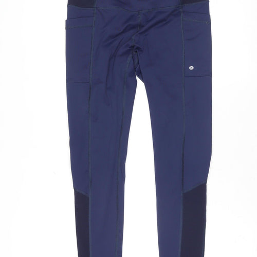 Layer 8 Women’s Blue Quick Dry Stretch Ankle Leggings Size S