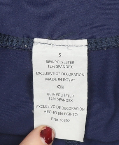 Layer 8 Women’s Blue Quick Dry Stretch Ankle Leggings Size S