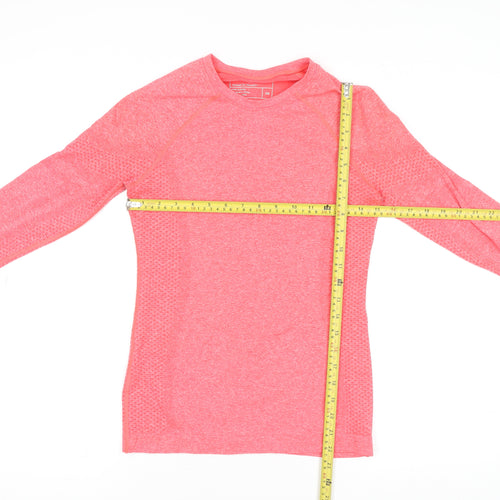 FIGS Womens Pink XS Seamless Long Sleeve Active Top