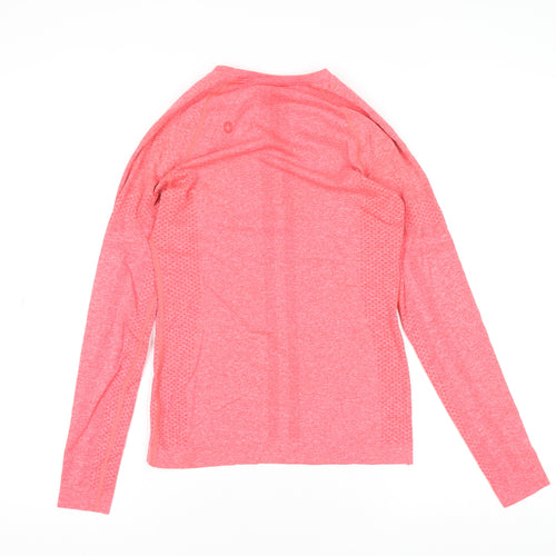 FIGS Womens Pink XS Seamless Long Sleeve Active Top