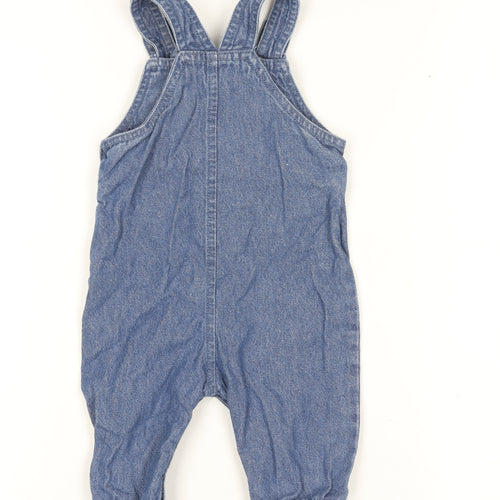 Disney at Primark Blue Mickey Denim Dungaree 3-6 Months Baby Outfit