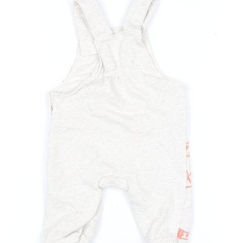 Disney Baby Unisex Beige Tigger Dungaree 3-6 Months Cotton Blend