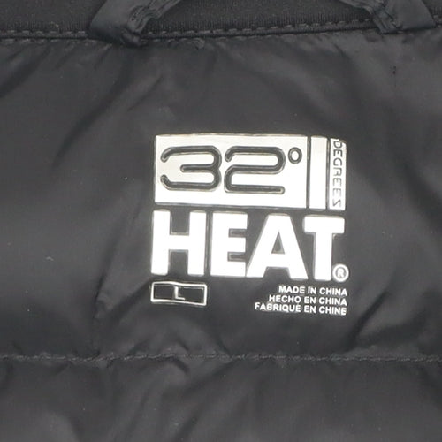 32 Degrees Heat Men's Black L Insulated Puffer Softshell Jacket
