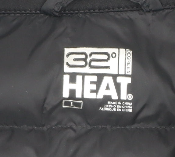 32 Degrees Heat Men's Black L Insulated Puffer Softshell Jacket