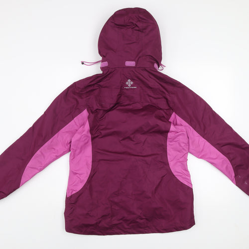 Crivit Women's Purple Waterproof Hooded Outdoor Jacket Size 12