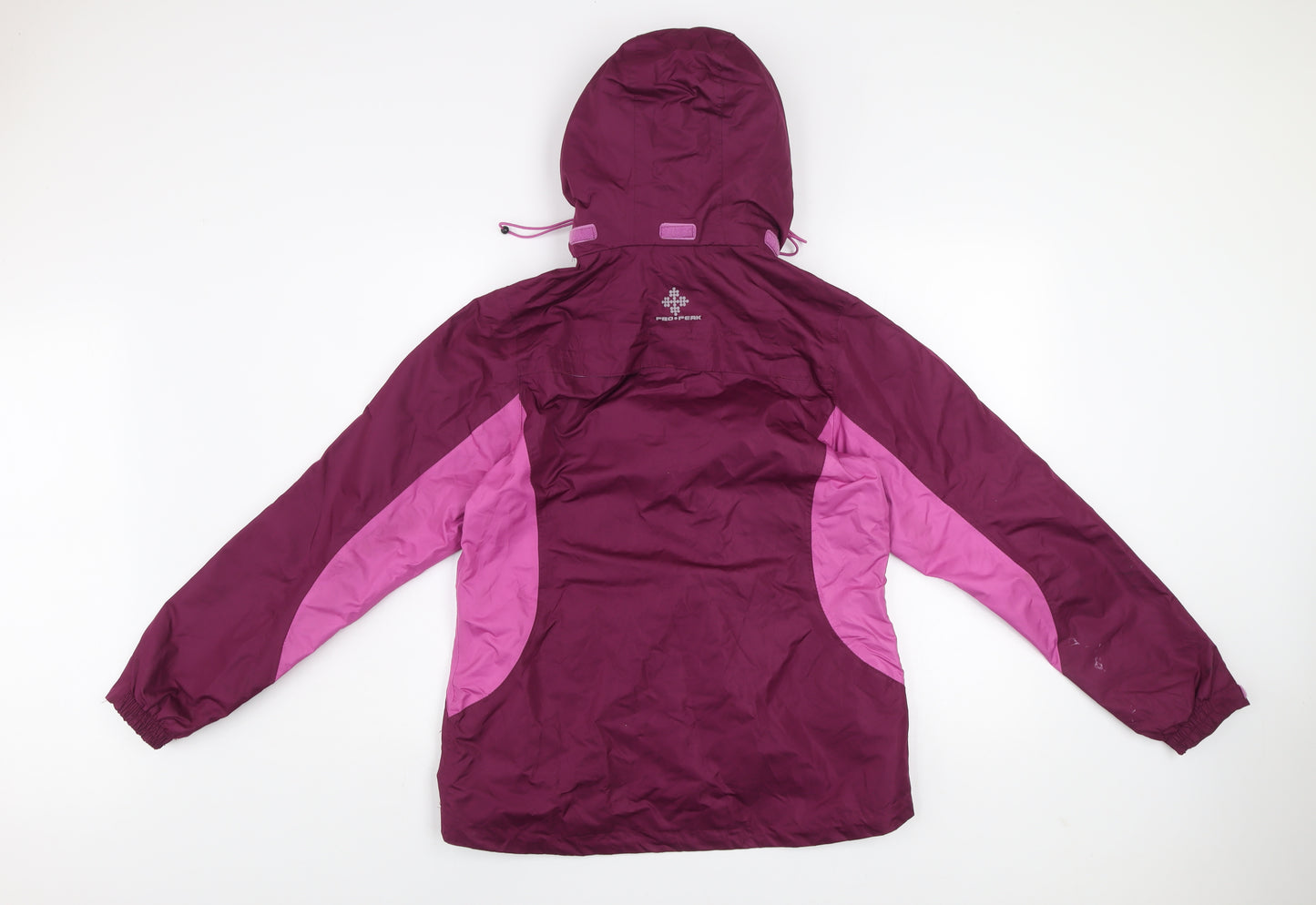 Crivit Women's Purple Waterproof Hooded Outdoor Jacket Size 12