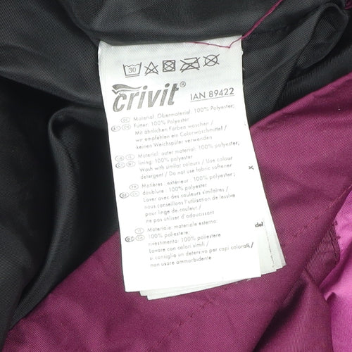 Crivit Women's Purple Waterproof Hooded Outdoor Jacket Size 12