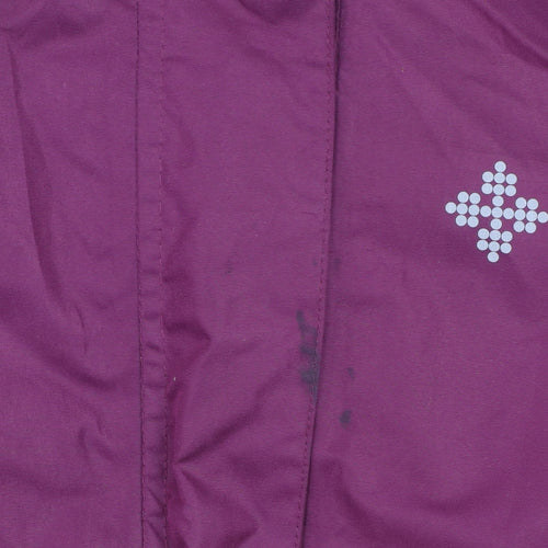 Crivit Women's Purple Waterproof Hooded Outdoor Jacket Size 12