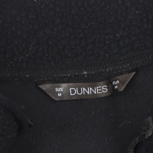 Dunnes Men's Black Fleece 1/4 Zip Pullover Sweatshirt Size M