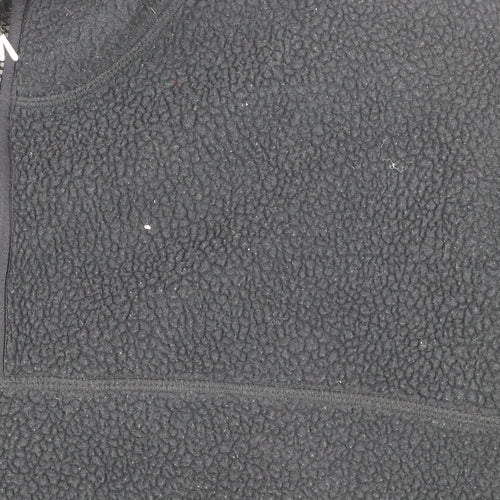 Dunnes Men's Black Fleece 1/4 Zip Pullover Sweatshirt Size M