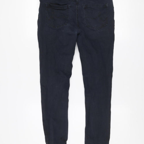 Next Men’s Blue Skinny Mid Rise Jeans Size 32R Cotton Blend