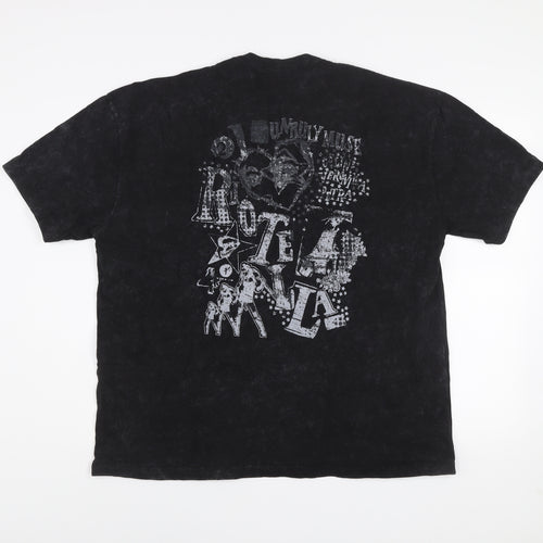 ASOS DESIGN Men's Black Graphic Rock Band T-Shirt Size M