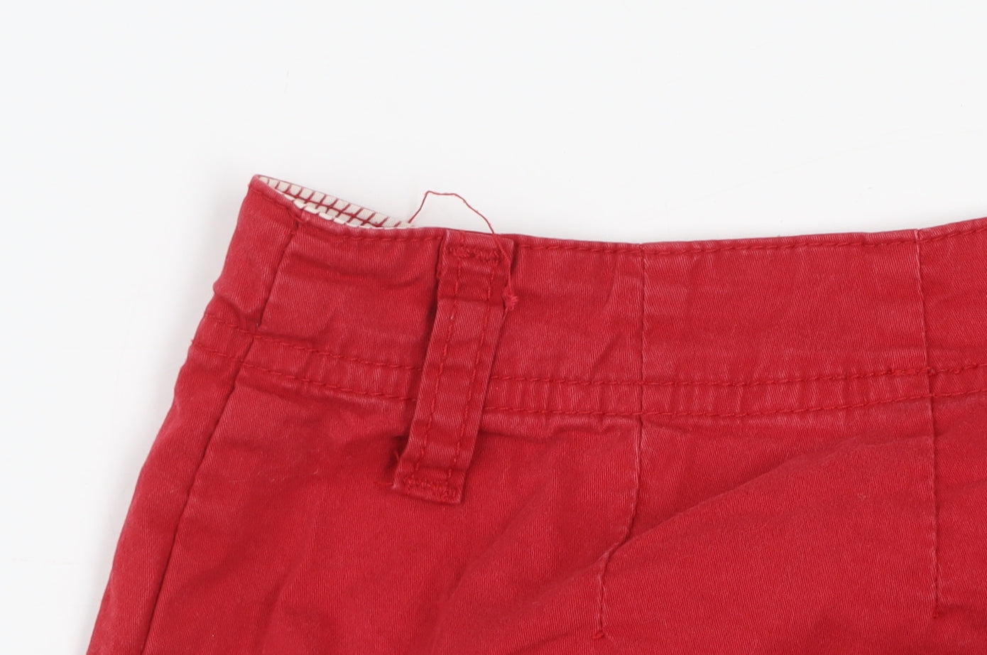 St. Bernard Women Red Cotton Stretch Capri Trousers Size 16
