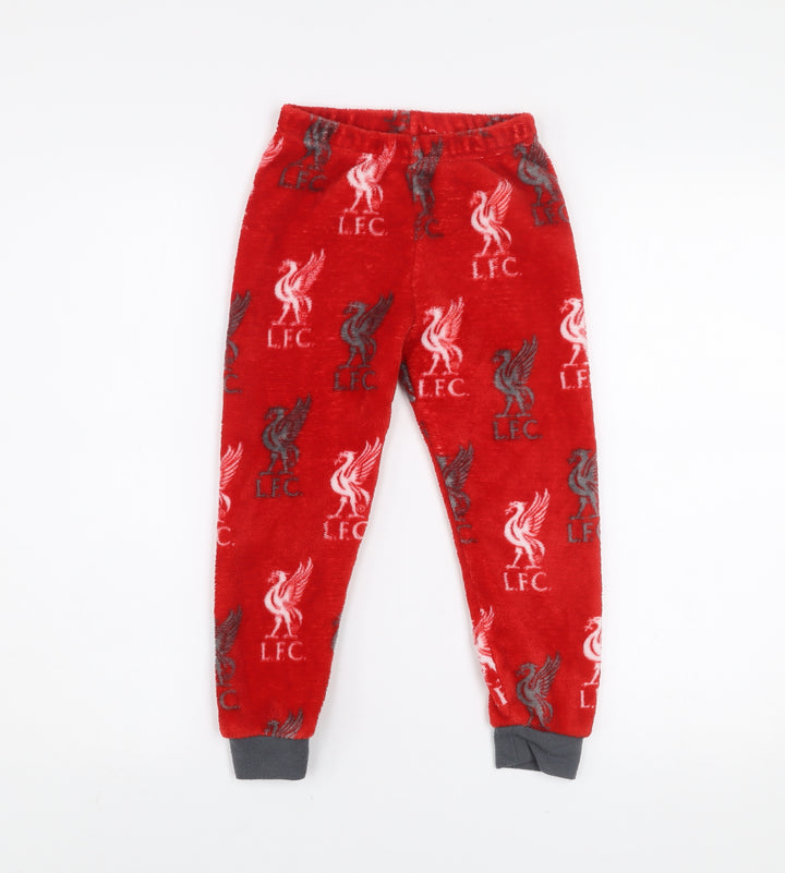 Dunnes Stores Boys Red LFC Fleece Pyjama Pants 5-6 Years