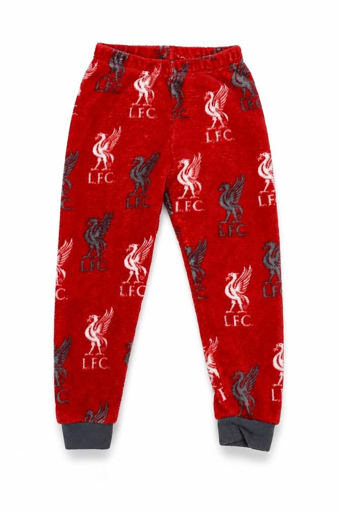Dunnes Stores Boys Red LFC Fleece Pyjama Pants 5-6 Years